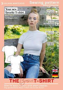 T-Shirt Basic Top Shirt Sewing Pattern - PDF