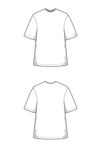 T-Shirt Oversized Jersey Top Sewing Pattern - PDF