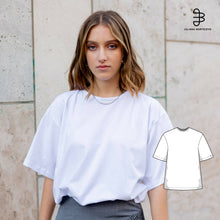 Load image into Gallery viewer, T-Shirt Oversized Jersey Top Sewing Pattern - PDF