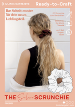 Load image into Gallery viewer, Hair Scrunchie Elastic Band Sewing Pattern - PDF