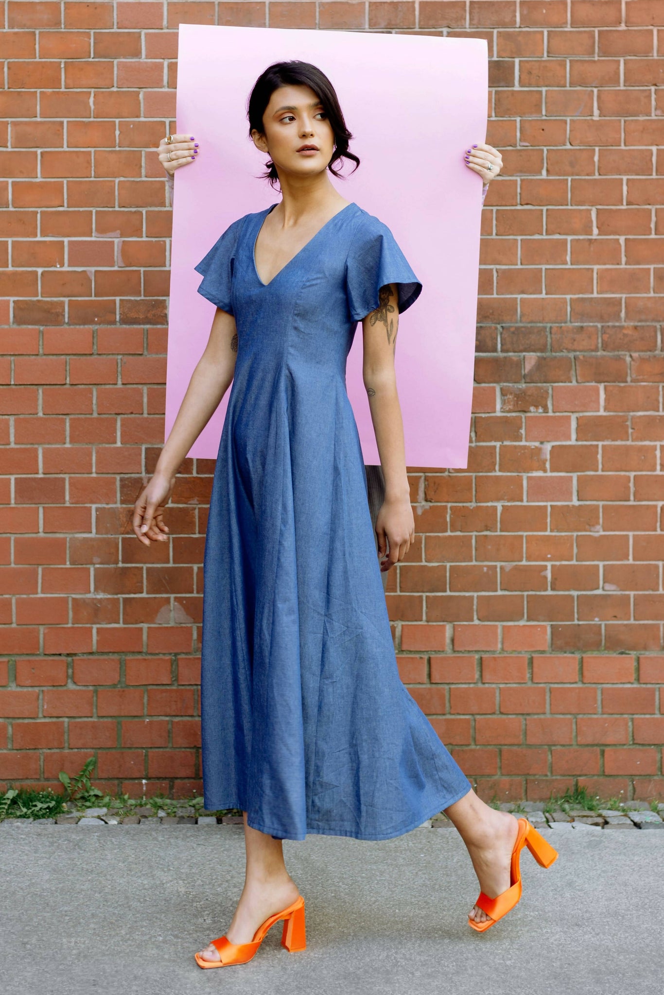 Midi Dress Short Sleeve PDF Sewing Pattern IndiePatterns Midi Dress Short Sleeve PDF Sewing Pattern IndiePatterns