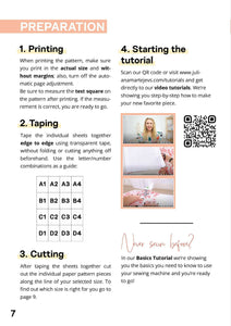 Summer Blouse Top Sewing Pattern - PDF